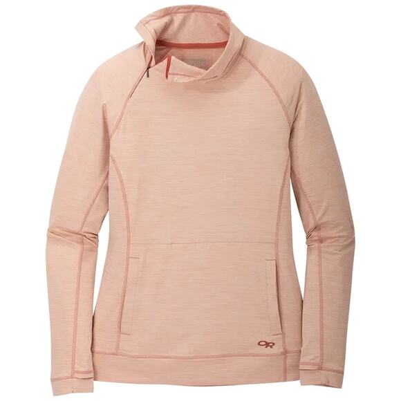 Outdoor Research Coral Orange Chain Reaction Quarter Zip Sweatshirt Size Large - Picture 1 of 6